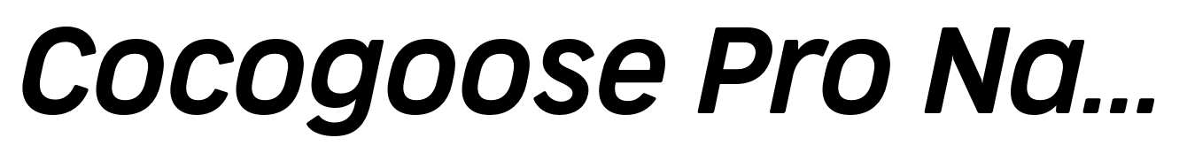 Cocogoose Pro Narrows Semilight Italic